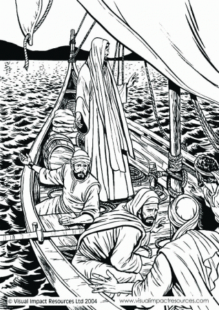 Calming the Storm - Graham Kennedy Coloring Page