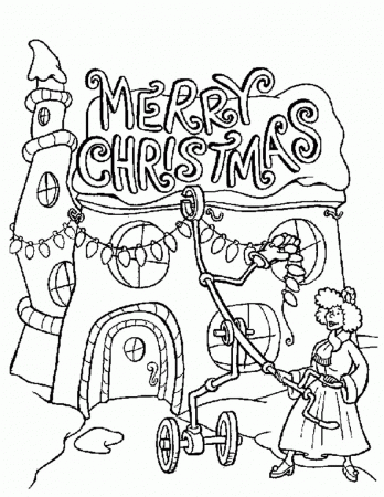 HOW THE GRINCH STOLE CHRISTMAS coloring pages - Whoville's Merry ...