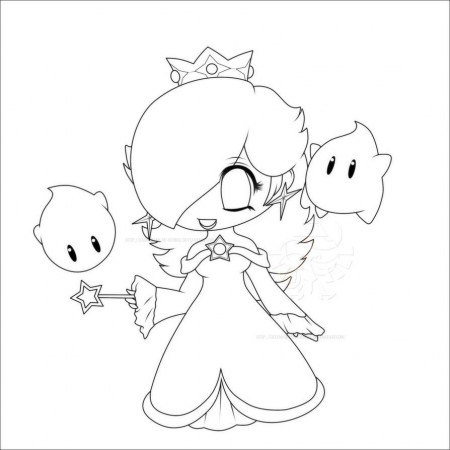 Baby Rosalina - Coloring Pages for Kids and for Adults