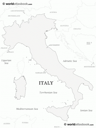 Best Photos of Printable Map Italy Outline Bold - Printable Blank ...