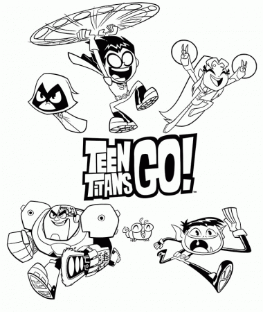 Teen Titans Coloring Book - Coloring Pages for Kids and for Adults
