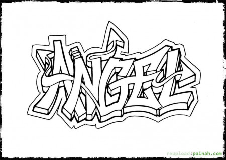 Graffiti coloring pages to download and print for free