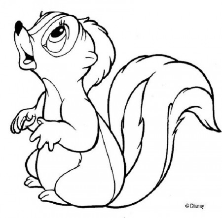Bambi Flower Coloring Pages - Coloring Pages For All Ages