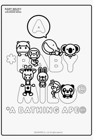 Download A Bathing Ape S Baby Milo Coloring Book Hypebeast Coloring Home