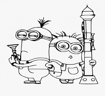 Minion Coloring Pages Despicable Me Coloring Book Kids - Minions Three Coloring  Pages , Transparent Cartoon, Free Cliparts & Silhouettes - NetClipart