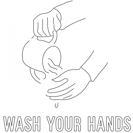 Hand Washing Coloring Page | Passover Haggadah by Haggadot