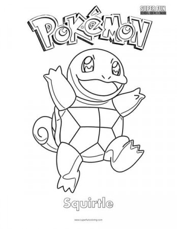 Pokémon Squirtle Coloring Page - Super Fun Coloring