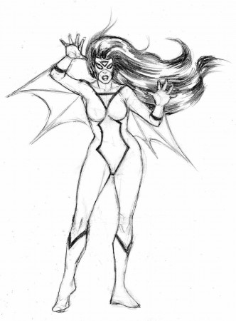 female superhero coloring pages spider woman | Superhero ...