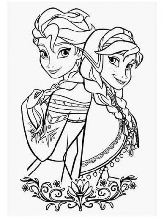 UPDATED] 101 Frozen Coloring Pages + Frozen 2 Coloring Pages ...