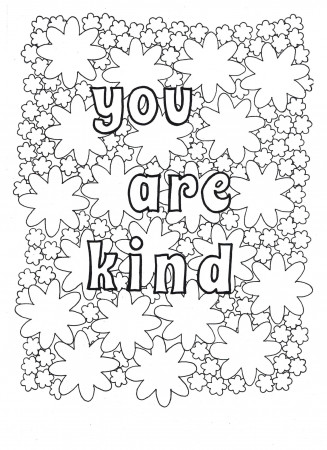 Kindness Coloring Pages - Best Coloring Pages For Kids