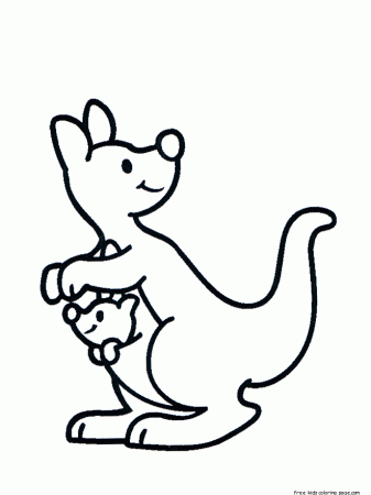 Australian Animals Colouring Pictures For Kids