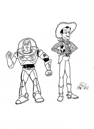 buzz and woody coloring pages pictures imagixs