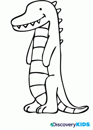 Alligator Coloring Page | Discovery Kids