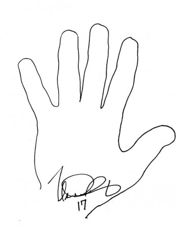 hand prints Colouring Pages