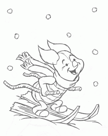 skiing Colouring Pages (page 2)