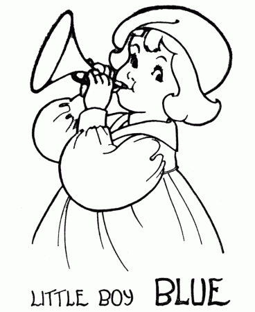 Little Boy Blue Coloring Page | Coloring Pages For Girl 