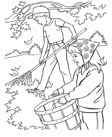 Autumn Season Coloring Pages | World Of Pictures