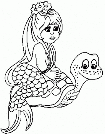 Fantasy Mermaids coloring pages. List