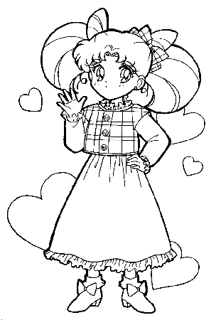 Sailor Moon Coloring Pages (4 of 34)