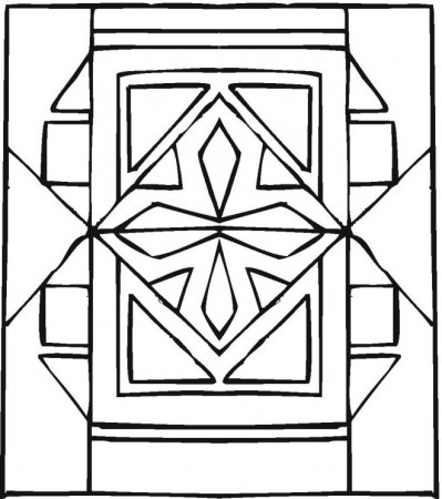 Difficult Geometric Coloring Pages