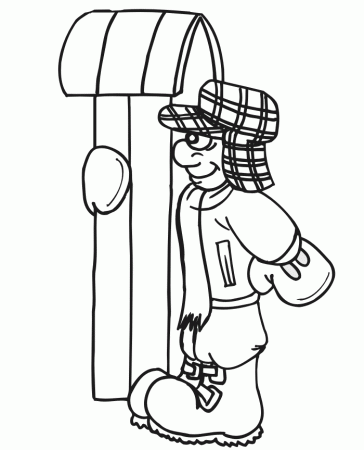 winter coloring sheet | Coloring Picture HD For Kids | Fransus 