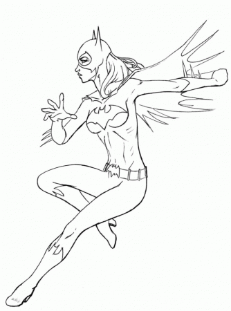 Batgirl-Coloring-Pages-To-Print-688×1024 | COLORING WS