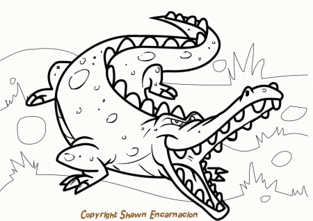 Crocodile Coloring Pages 68018 Label Australian Crocodile 238218 