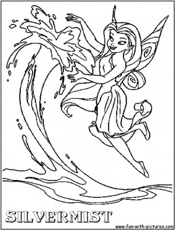 Silvermist Tinkerbell coloring page | Coloring Pages
