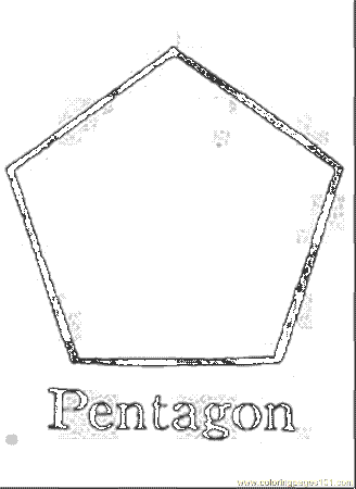 Coloring Pages Pentagon 2 (Education > Geometry) - free printable 