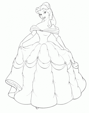 Belle Coloring Page | 99coloring.com