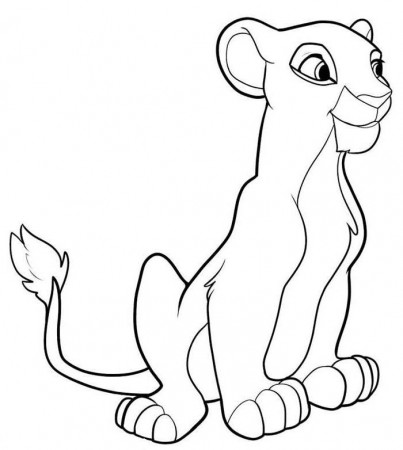 Lion King Adult Nala Colouring Pages (page 2)