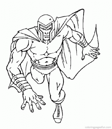 magneto Marvel Xmen coloring pages for kids | Great Coloring Pages