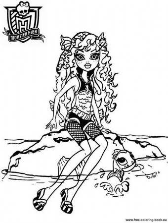 Coloring pages Monster High - coloring book Free Printable 