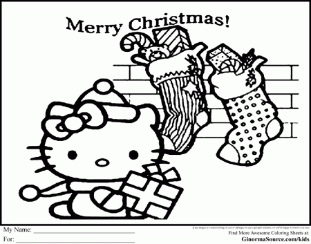 Hello Kitty Christmas Coloring Pages Hello Kitty Coloring Games 