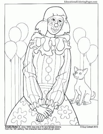 Clowns Coloring Book One | Animal Coloring Pages for Kids