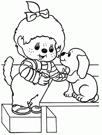 monchhichi Colouring Pages