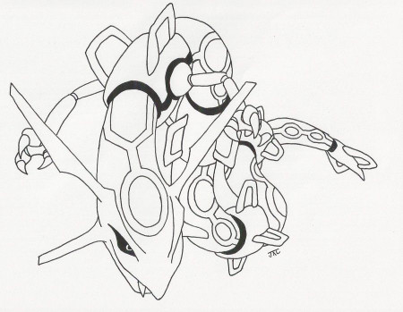 Pokemon Rayquaza Coloring Pages - Free Printable Coloring Pages 