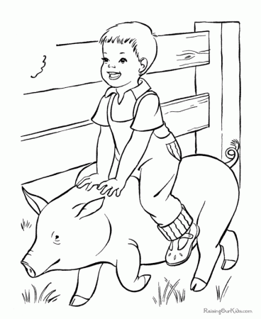 Farm coloring pages | Preschool Fun