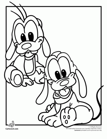 Disney Babies Coloring Pages | Cartoon Jr.