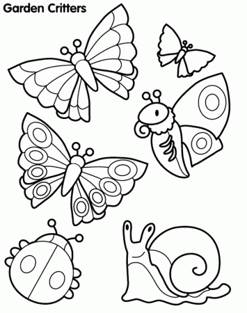 ladybug and butterfly Colouring Pages (page 2)