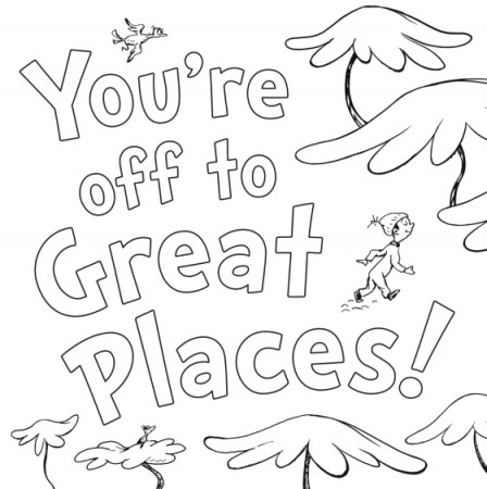 Dr. Seuss's Oh, the Places You'll Go! Coloring Book - Penguin Random House  Common Reads