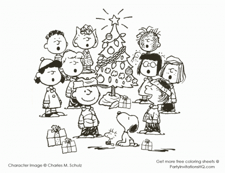 Snoopy Christmas - Coloring Pages for Kids and for Adults