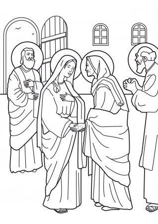 COLORING MARY PICTURE VIRGIN Â« Free Coloring Pages