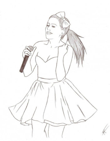Related Ariana Grande Coloring Pages item-22630, Ariana Grande ...