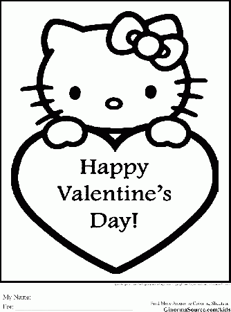 6 Valentine's Day Coloring Pages Free Printable