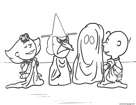 Charlie Brown Halloween S For Kidsc4d7 Coloring Pages Printable