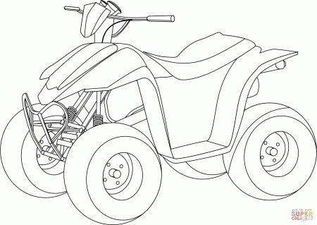 ATV coloring page | Free Printable Coloring Pages