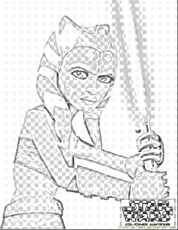 Clone Wars Asoka Coloring Page for Kids - Free Star Wars Printable Coloring  Pages Online for Kids - ColoringPages101.com | Coloring Pages for Kids
