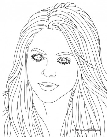 SHAKIRA coloring pages - Shakira songwriter