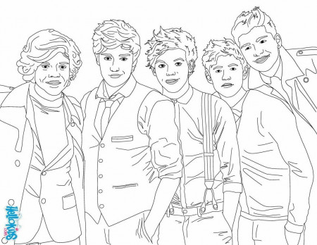 ONE DIRECTION Coloring pages - 1D